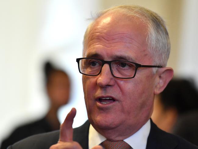 Former prime minister Malcolm Turnbull at the 20th anniversary of the republic referendum dinner at Old Parliament House in Canberra, Tuesday, November 26, 2019. (AAP Image/Mick Tsikas) NO ARCHIVING