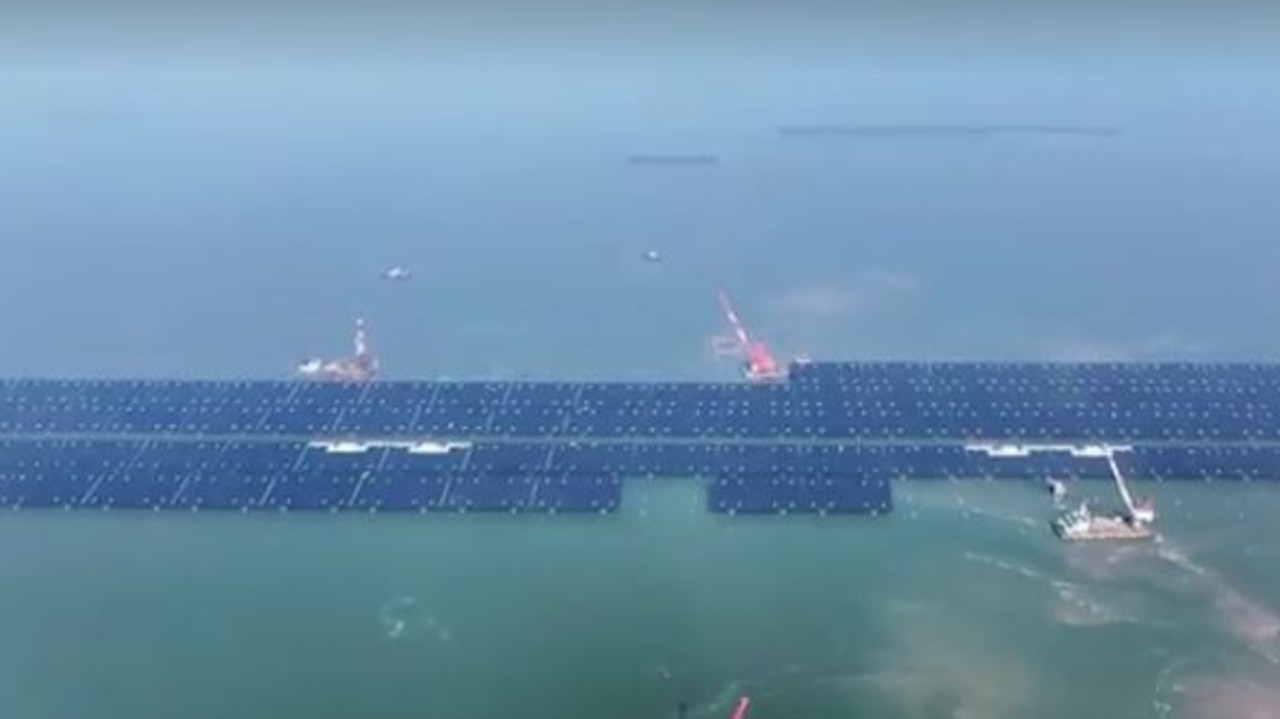 The solar farm marks a significant moment for China. Picture: China News Service