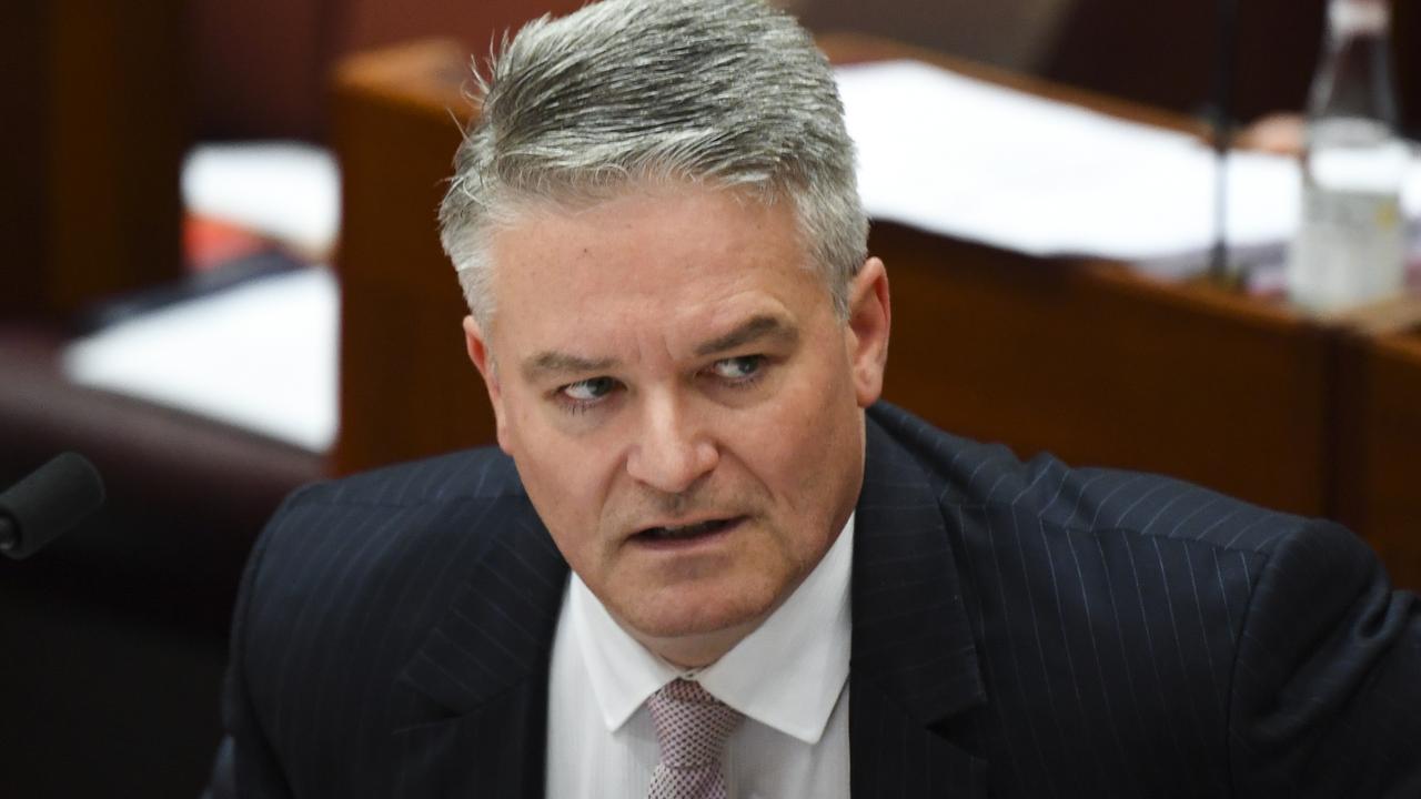 ‘People should comply with the rules … and to the extent that people breach the rules, then the penalties that are available should be applied,’ said Australian Finance Minister Mathias Cormann. Picture: AAP/Lukas Coch.