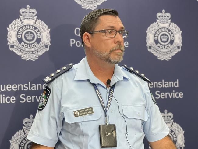 Mackay District Acting Inspector Jeremy Novosel said they were waiting for a driver to come forward after a cyclist died in an alleged hit and run in Bowen on Thursday, July 25, 2024. Picture: Fergus Gregg