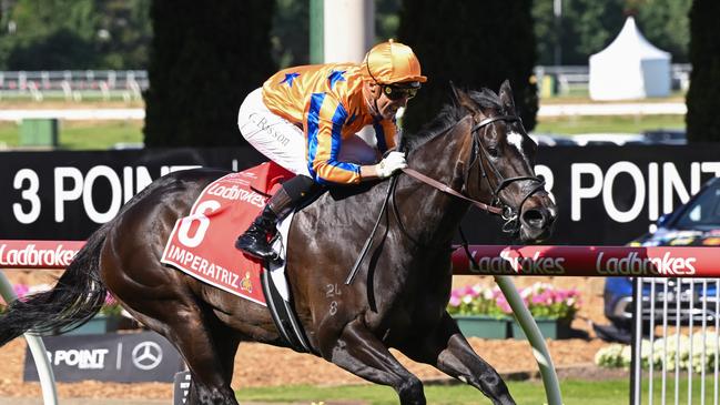 Imperatriz was an easy winner of the Group 1 Manikato Stakes on Cox Plate Day last year. Picture: Racing Photos via Getty Images