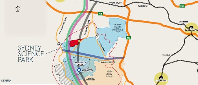 Where the Science Park will be located.