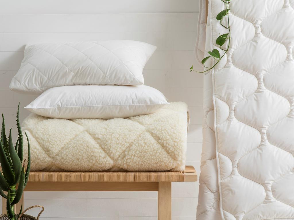 Pillows, doonas, and sheets are the next things to consider after selecting your mattress. Picture: Supplied