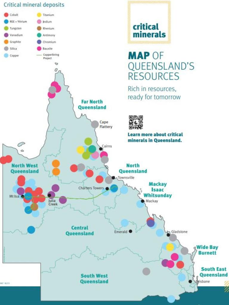 Queensland mine sites as of June 2023.