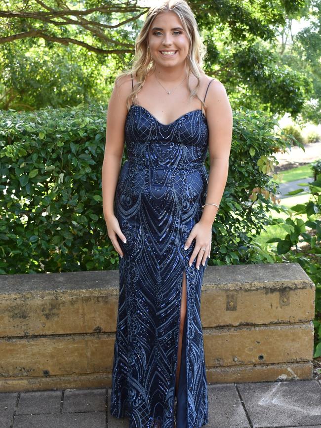 Laynee Betridge at the Mackay State High School 2021 Year 12 formal, November 16, 2021. Photo: Tara Miko and Janessa Ekert
