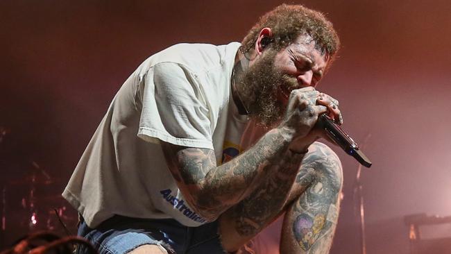 Post Malone is scheduled to perform in Sydney tonight. Photo: Stephen Archer