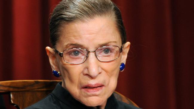 Ruth Bader Ginsburg was the second woman to ever be appointed to the US Supreme Court. Picture: Tim Sloan / AFP