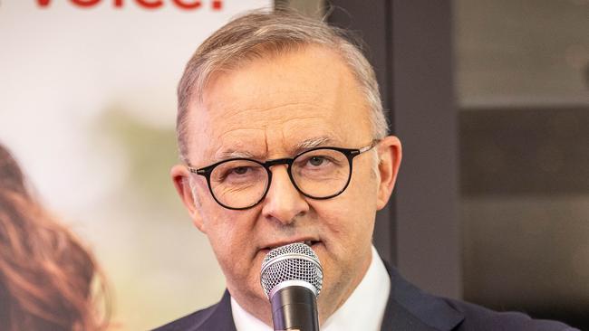 Prime Minister Anthony Albanese was not taking any chances on going quietly into the new year, staving off a loss of support with massive effort and risk. Picture: Jake Nowakowski