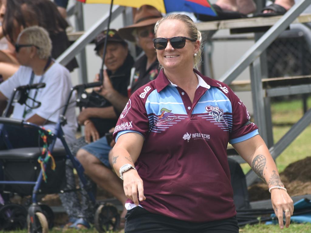 CQ Capras under-17 girls coach Nikki Carpenter.