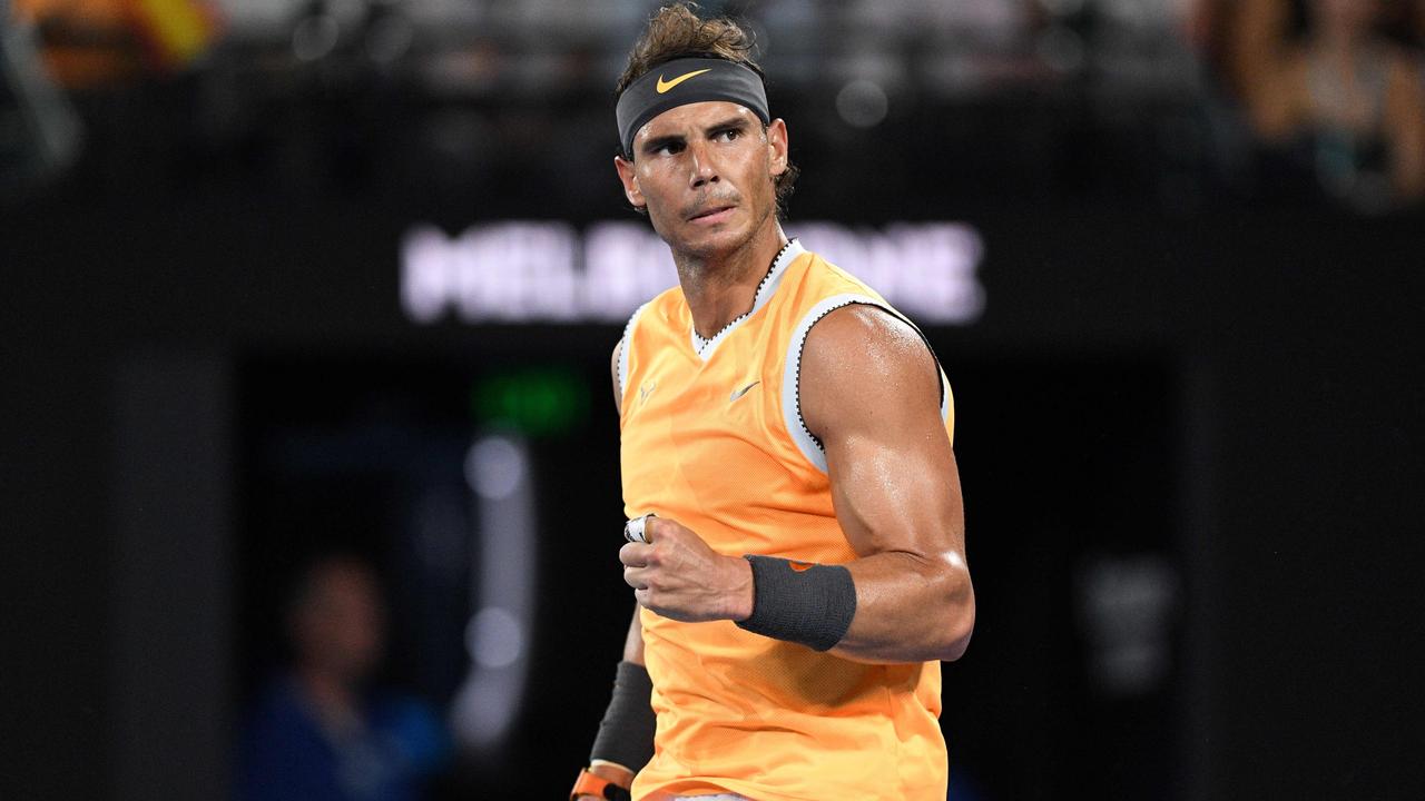 Rafael Nadal is into the Australian Open final. (Photo by SAEED KHAN / AFP)