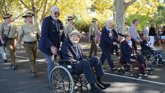 Mascot RSL sub-branch member Bill Sylvia, 93, during the 2018 march.