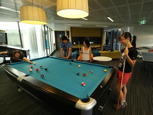 The games room at the Google office in Sydney. 