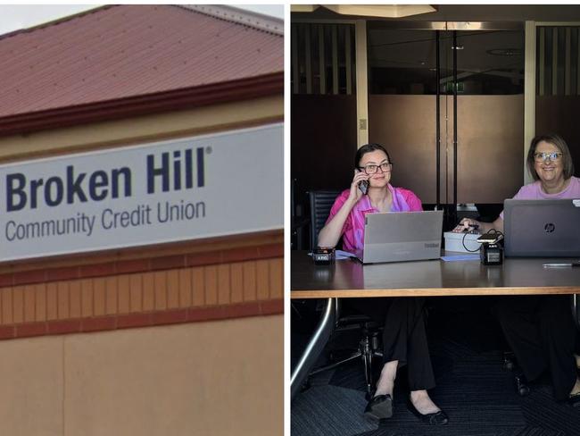 Workers at the Broken Hill Community Credit Union broke into the building during a major blackout to help customers get cash. Picture: Supplied