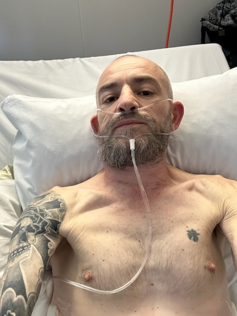 Tom Giordimaina, 50, has been battling terminal thyroid cancer for six years and is planning his own funeral. Picture: Supplied