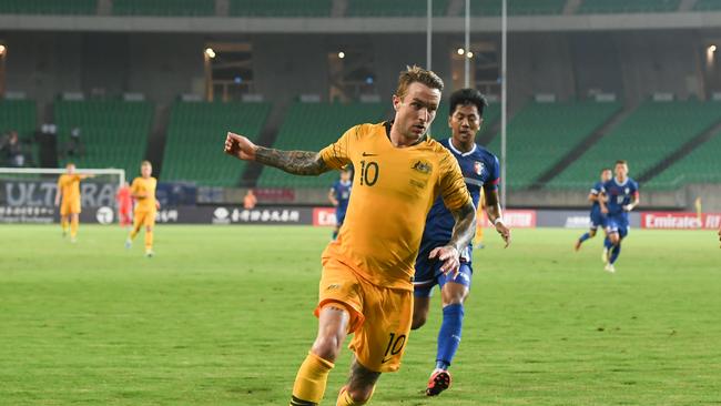 Adam Taggart will return for Australia against Jordan. Picture: Gene Wang/Getty Images