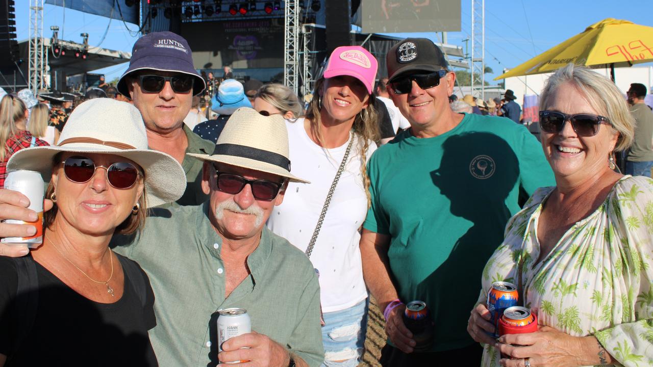 Tracy Whittaker, Paulina and John van Elteren, Rick Wakefield and Olly and Gina Fink enjoyed the Lighthouse Rock 2023 festival in Bundaberg on Saturday, October 14.