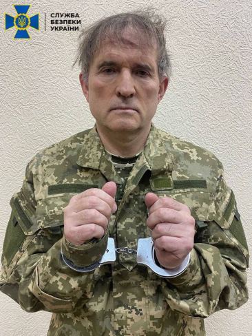Officials in Kyiv say they have captured pro-Kremlin Ukrainian Viktor Medvedchuk after he fled house arrest during the early days of Russia’s invasion. Picture: Getty Images