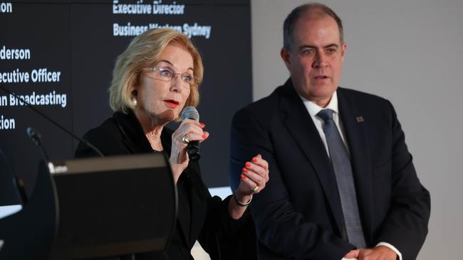 ABC Chair Ita Buttrose and managing director David Anderson. Picture: Ryan Osland