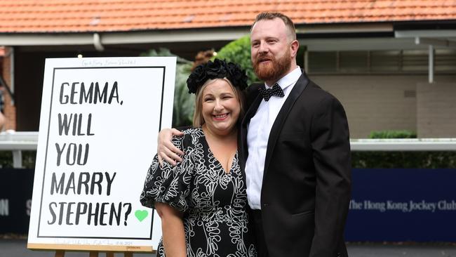 The happy couple. Picture: Liam Kidston