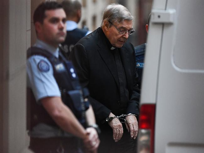 Cardinal George Pell leaves the Supreme Court of Victoria in Melbourne, Thursday, June 6, 2019. Picture: AAP Image/Erik Anderson