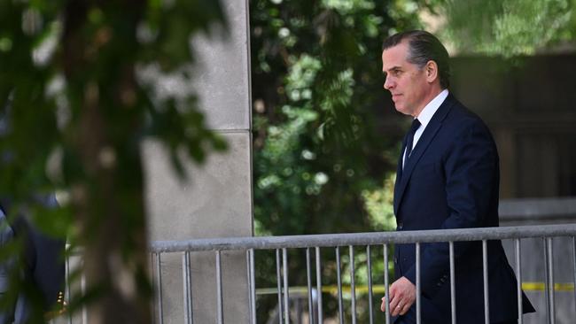 Hunter Biden, son of US President Joe Biden, departs the J. Caleb Boggs Federal Building and United States Courthouse. Picture: AFP