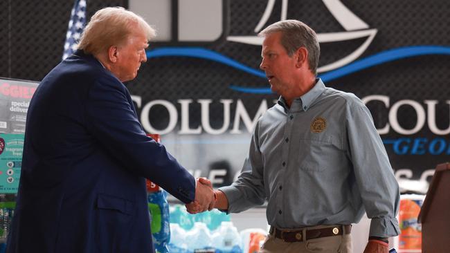 Trump has been critical of Kemp but the pair recently made up. Picture: Joe Raedle/Getty Images/AFP