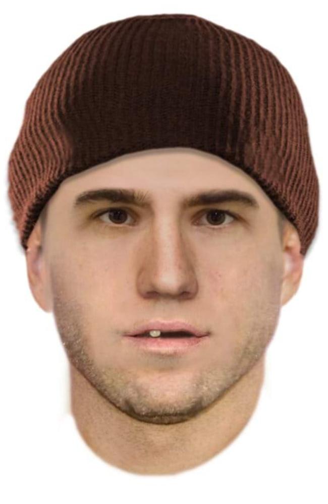 Police released a composite sketch of the man in the Volkswagen. Picture: Victoria Police