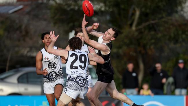 East Burwood took on Ringwood in this year’s Division 2 preliminary final. Picture: George Salpigtidis