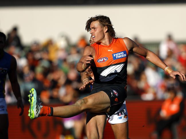 One of the biggest questions will be whether No.1 Draft pick Aaron Cadman can force his way into the Giants’ best side. Picture: Phil Hillyard