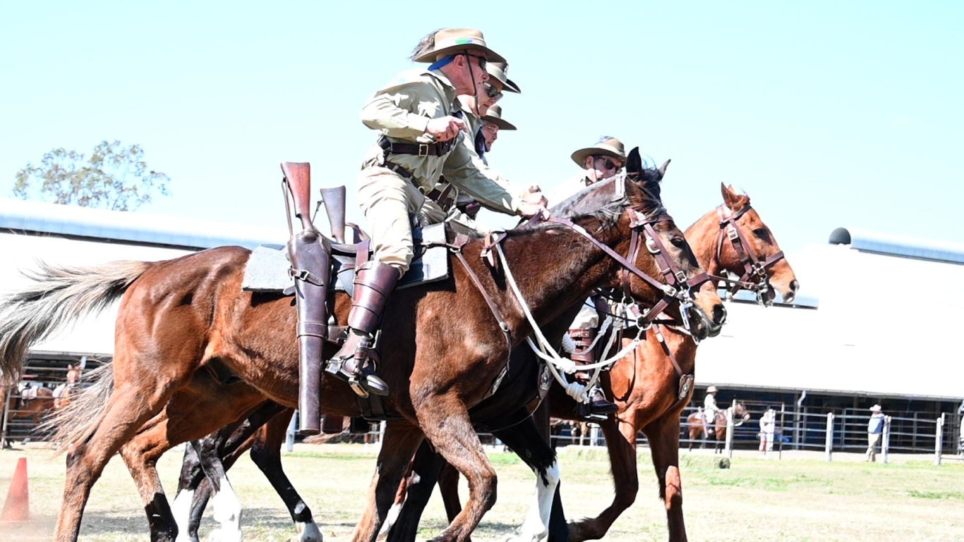 Queensland Mounted Infantry Challenge at the Toowoomba Showgrounds.