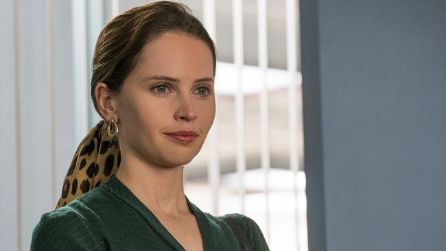 Felicity Jones stars as Ruth Bader Ginsburg in ON THE BASIS OF SEX, directed by Mimi Leder. In cinemas February 7, 2019. An Entertainment One Films release.