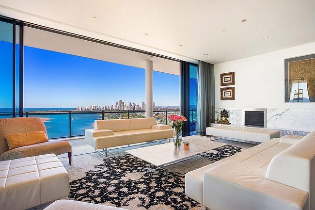 The luxury penthouse of the Lumiere tower is on the market. Picture: Realestate.com.au