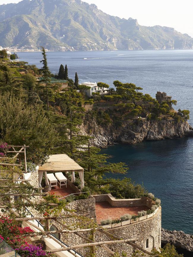 A terrace nook at Borgo Santandrea. Picture: Adrian Gaut.