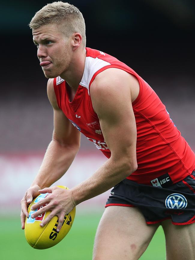 Dan Hannebery looks back to full fitness. Picture: Phil Hillyard