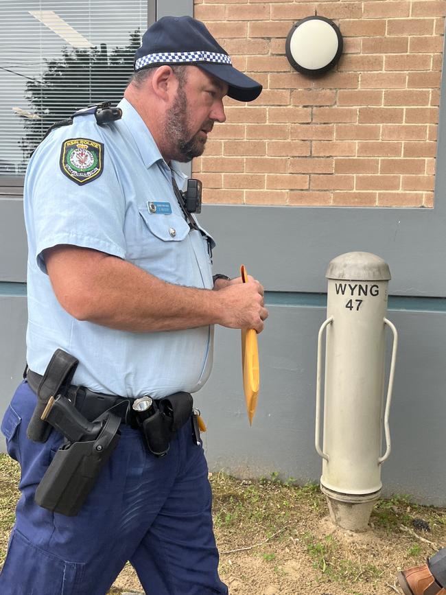 The police officer said “no comment” outside court.