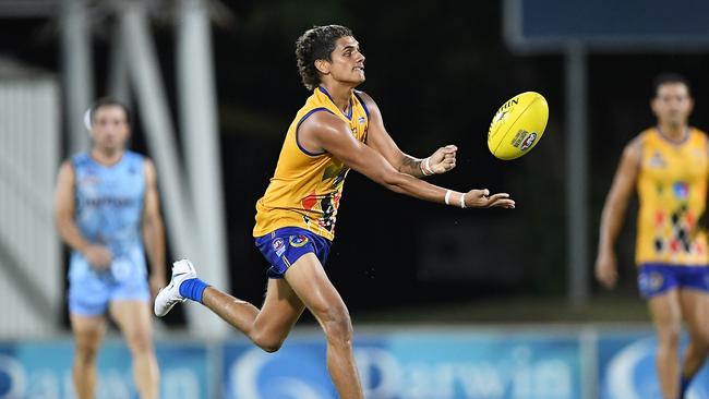 Wanderers took on the Darwin Buffaloes in the NTFL Men's Premier League at Cazalys Arena. Picture: Felicity Elliott/AFLNT Media