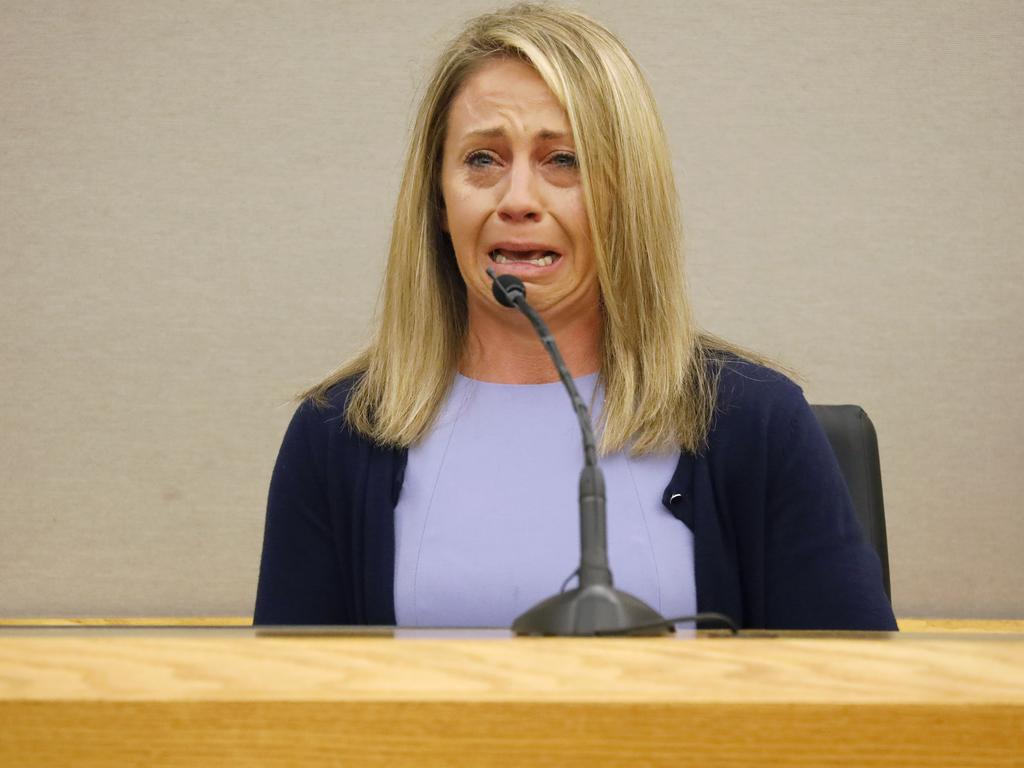 Guyger, pictured last month while testifying in her trial, was sentenced to 10 years in prison. Picture: AP