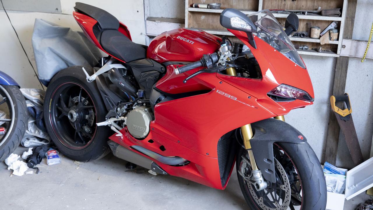 Criminal syndicates targeted under AFP-led Operation Ironside. Specifically Operation Galveston EC in NSW. Pictured is a Ducati 1299cc. Picture: AFP