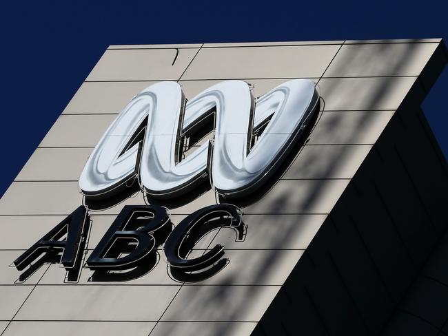 Signage is seen at the ABC offices in Ultimo, Sydney, Tuesday, June 11, 2019. The ABC is considering a legal challenge after federal police raided the public broadcaster's Sydney offices last week. (AAP Image/Danny Casey) NO ARCHIVING