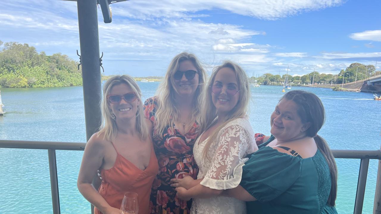 Angie Gibson, Emma Hawken, Belinda Julis and Amy Fuller (left to right) at the Ivory Tavern, Tweed Heads, on Melbourne Cup Day. Picture: David Bonaddio Picture: David Bonaddio