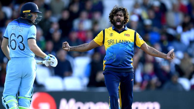 Lasith Malinga picked up the big wicket of Jos Buttler.