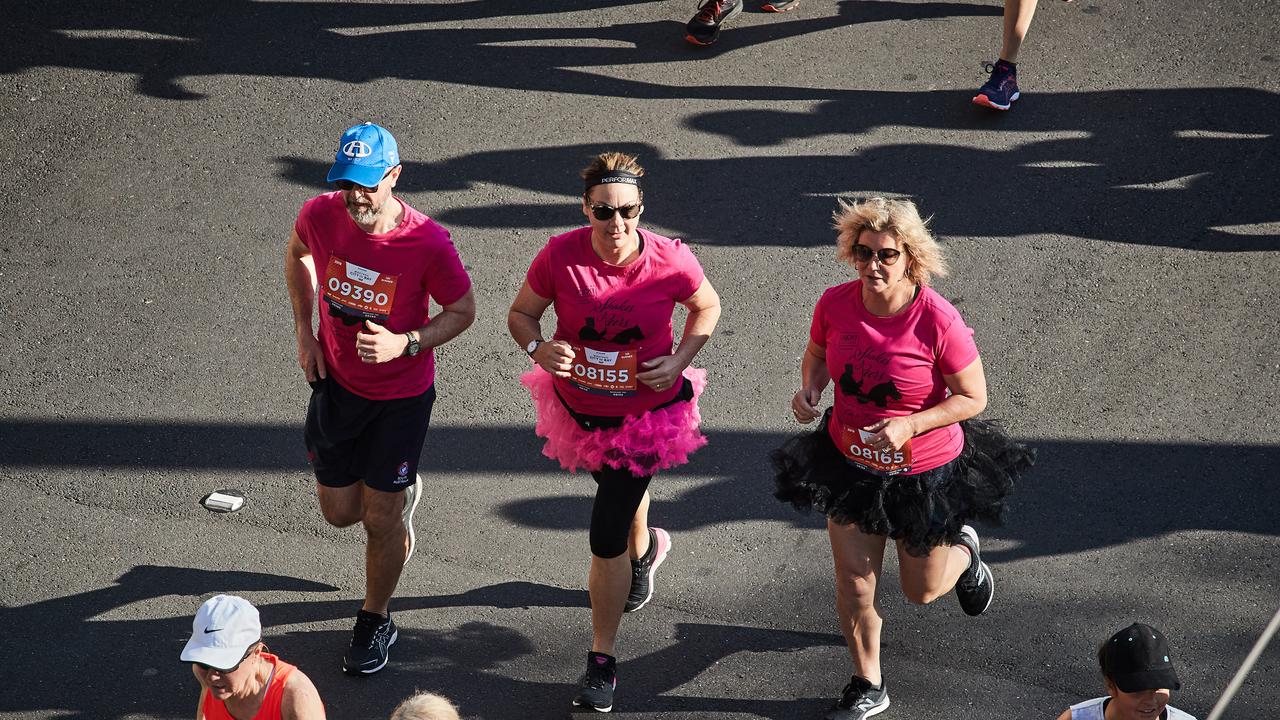 City to Bay participants running in Adelaide, Sunday, Sept. 15, 2019. Picture: MATT LOXTON