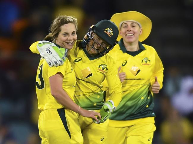 Professionalism is starting to show in the Australian women’s cricket team. Pic: AAP