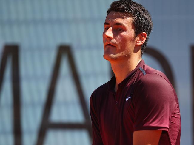 Bernard Tomic was accused of tanking in Madrid.