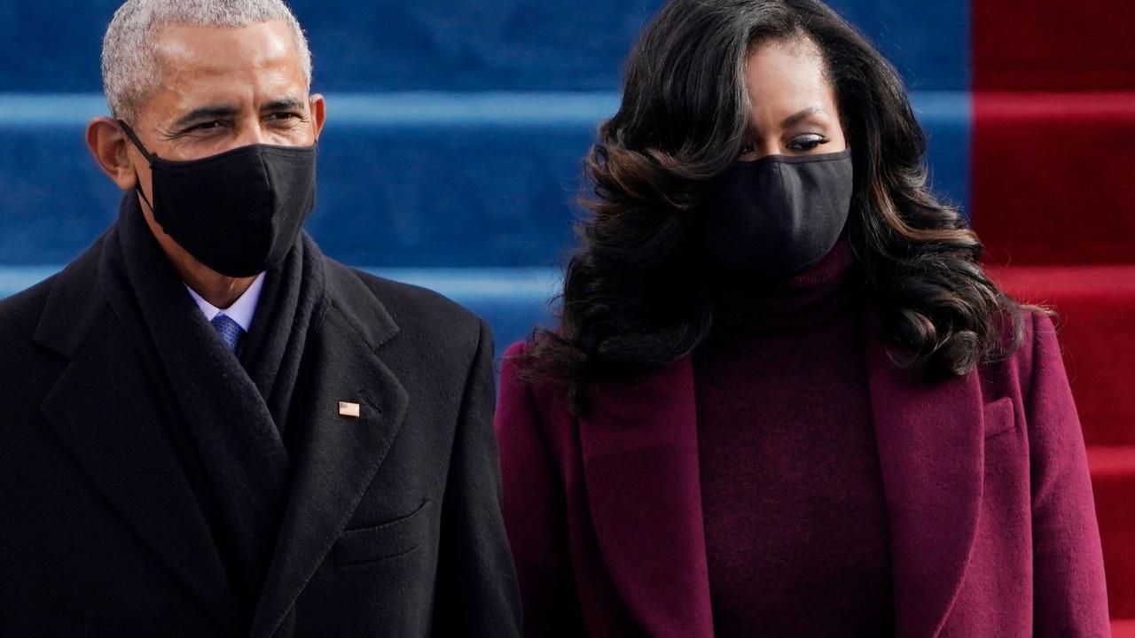 Barack and Michelle Obama. Picture: Patrick Semansky/AFP