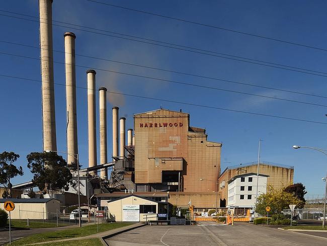 Ron ,Maurice and Justin outside the Hazlewood Power Plant. Picture:Rob Leeson.