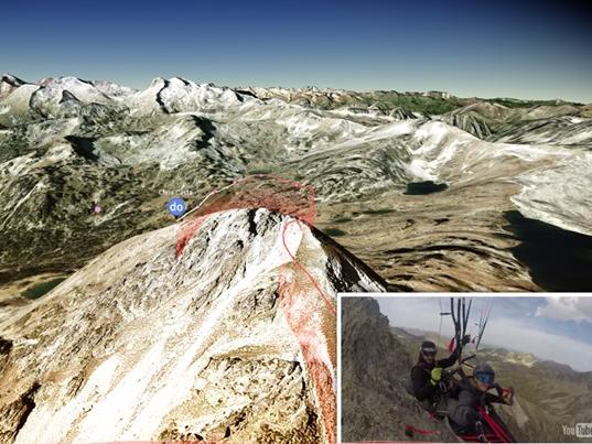 Data61s Doarama plays back extreme sports events in real time, matching video footage with a player's location in virtual terrain