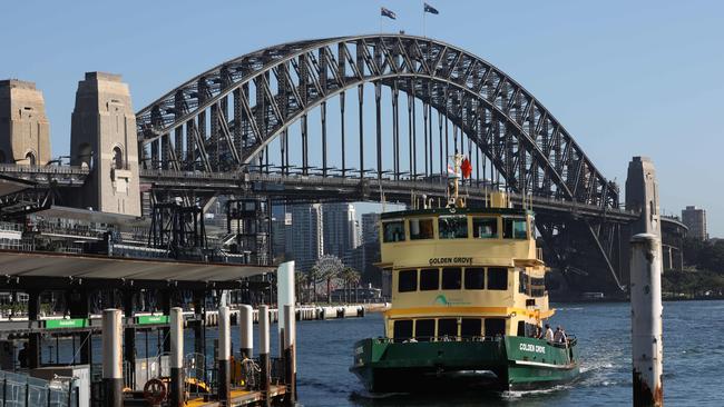 Foot traffic has returned to places like Circular Quay. Picture: Damian Shaw