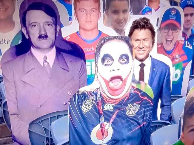 This photoshopped image appeared on the Matty Johns show.