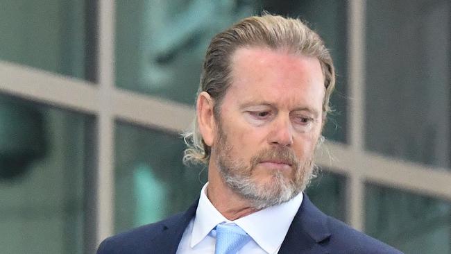 Craig McLachlan appeared at the Melbourne Magistrates’ Court today. Picture: Erik Anderson/AAP.